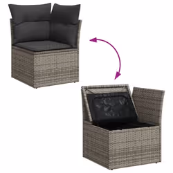 VidaXL 3256592 set mobili da esterno Grigio scuro - Vista aggiuntiva 6