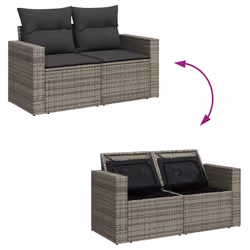 VidaXL 3256592 set mobili da esterno Grigio scuro - Vista aggiuntiva 8