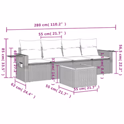 VidaXL 3256770 set mobili da esterno