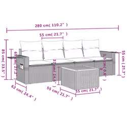 VidaXL 3256774 set mobili da esterno