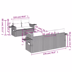VidaXL 3256780 set mobili da esterno
