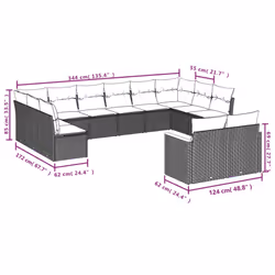VidaXL 3256784 set mobili da esterno