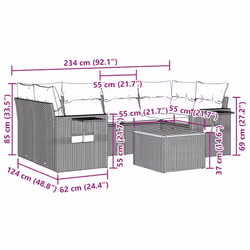 VidaXL 3256791 set mobili da esterno