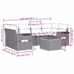 VidaXL 3256794 set mobili da esterno