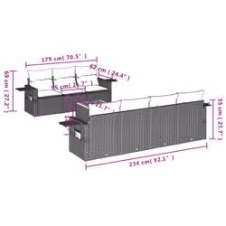 VidaXL 3256797 set mobili da esterno