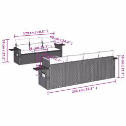 VidaXL 3256798 set mobili da esterno
