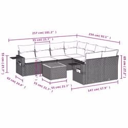 VidaXL 3256818 set mobili da esterno