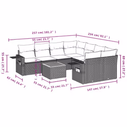 VidaXL 3256819 set mobili da esterno