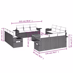 VidaXL 3256826 set mobili da esterno