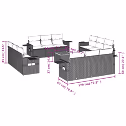 VidaXL 3256829 set mobili da esterno