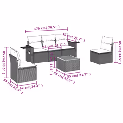 VidaXL 3256835 set mobili da esterno
