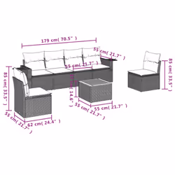 VidaXL 3256843 set mobili da esterno - Vista aggiuntiva 3