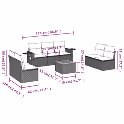 VidaXL 3256850 set mobili da esterno