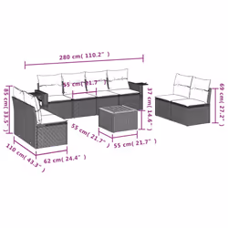 VidaXL 3256853 set mobili da esterno