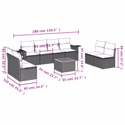 VidaXL 3256858 set mobili da esterno
