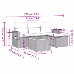 VidaXL 3256863 set mobili da esterno - Vista aggiuntiva 3