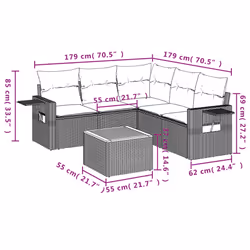 VidaXL 3256900 set mobili da esterno