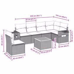 VidaXL 3256905 set mobili da esterno