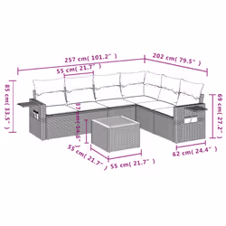 VidaXL 3256914 set mobili da esterno