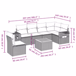 VidaXL 3256916 set mobili da esterno