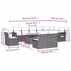 VidaXL 3256949 set mobili da esterno