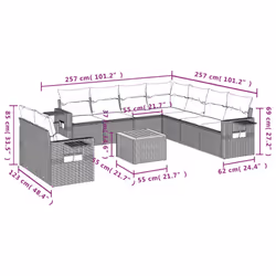 VidaXL 3256959 set mobili da esterno