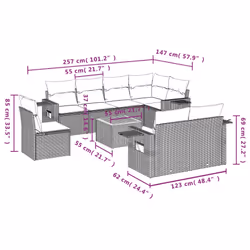 VidaXL 3256986 set mobili da esterno - Vista aggiuntiva 3