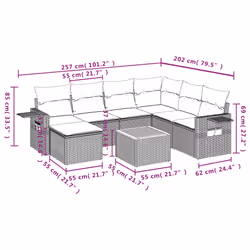 VidaXL 3257000 set mobili da esterno