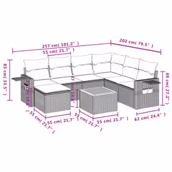 VidaXL 3257012 set mobili da esterno - Vista aggiuntiva 3