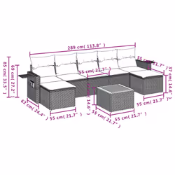VidaXL 3257022 set mobili da esterno