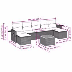 VidaXL 3257026 set mobili da esterno