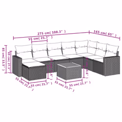 VidaXL 3257032 set mobili da esterno