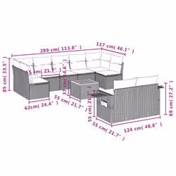 VidaXL 3257047 set mobili da esterno - Vista aggiuntiva 3