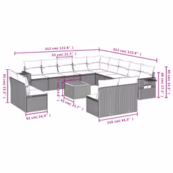 VidaXL 3257147 set mobili da esterno