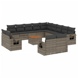 VidaXL 3257173 set mobili da esterno Grigio scuro
