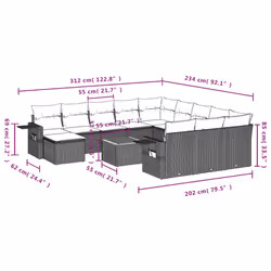 VidaXL 3257199 set mobili da esterno