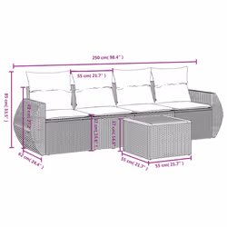 VidaXL 3257214 set mobili da esterno
