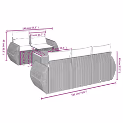 VidaXL 3257218 set mobili da esterno