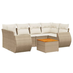 VidaXL 3257234 set mobili da esterno Crema, Bianco