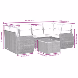 VidaXL 3257235 set mobili da esterno