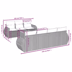 VidaXL 3257239 set mobili da esterno
