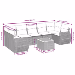 VidaXL 3257246 set mobili da esterno
