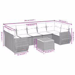 VidaXL 3257248 set mobili da esterno