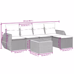 VidaXL 3257308 set mobili da esterno