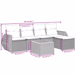 VidaXL 3257311 set mobili da esterno