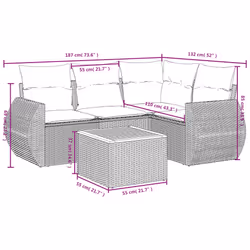 VidaXL 3257319 set mobili da esterno