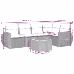 VidaXL 3257322 set mobili da esterno - Vista aggiuntiva 3