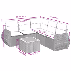 VidaXL 3257330 set mobili da esterno