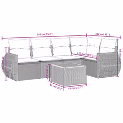 VidaXL 3257332 set mobili da esterno