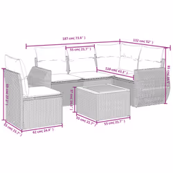 VidaXL 3257337 set mobili da esterno